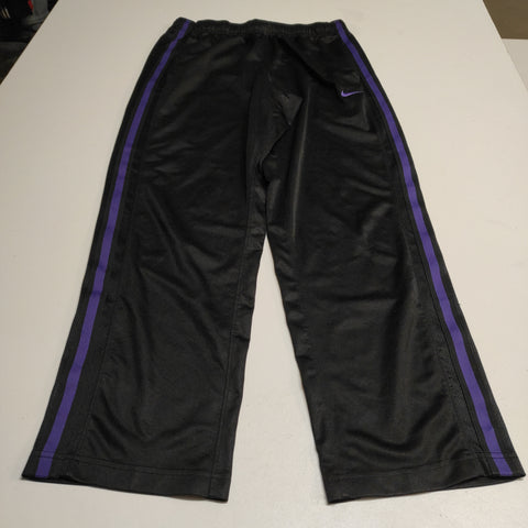 Nike Track Pants Vintage M Lila Stripes Baggy #7582