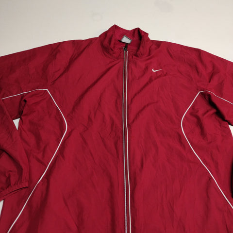 Nike Trackjacket Vintage Reflective L Nylon Stoff aus Regenjacke #7676