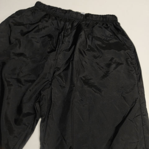 Reebok Vintage Trackpants L nylon Stoff aus Regenjacke full Black #7685