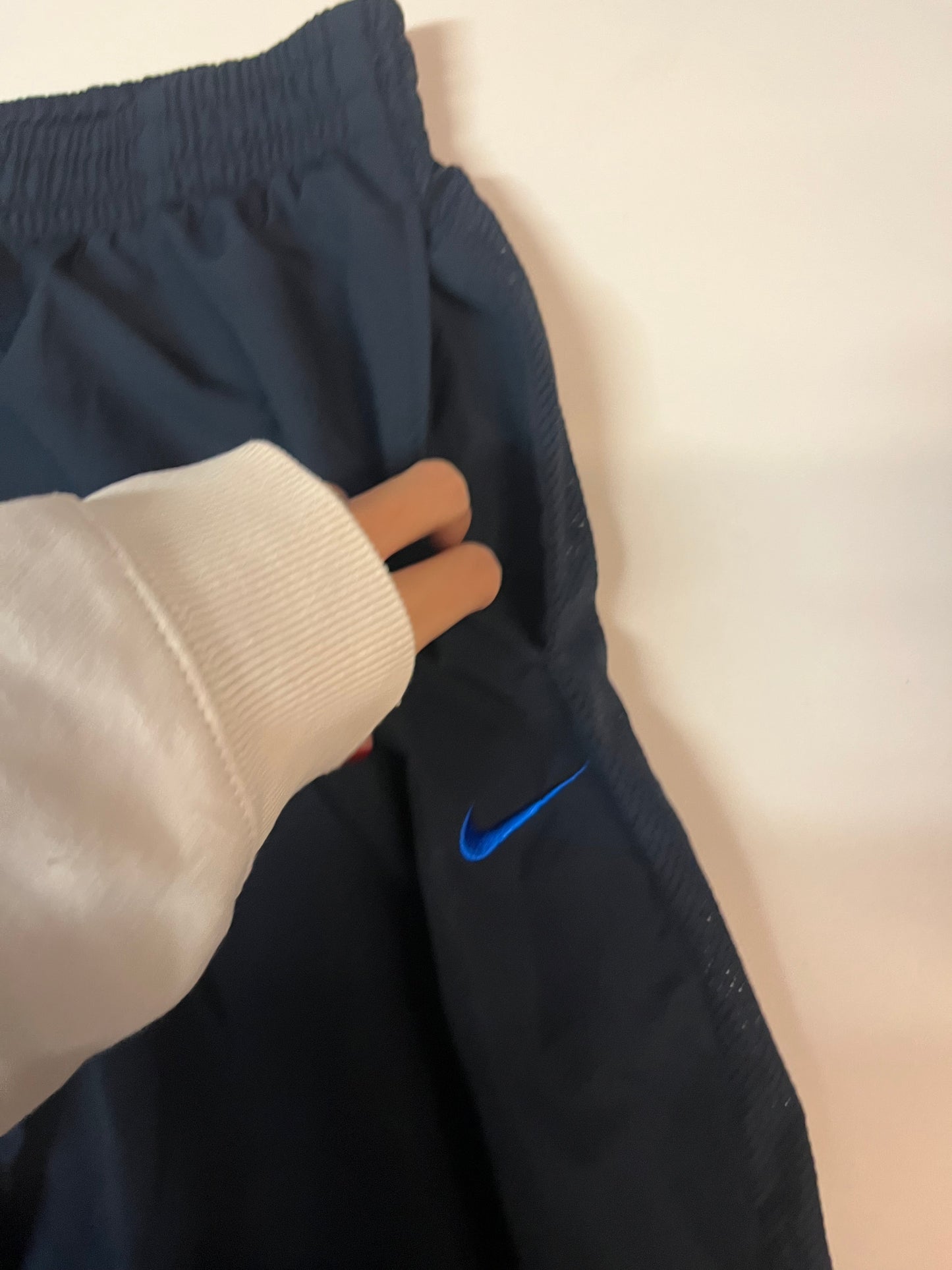 Nike Vintage Trackpants Navy M Baggy 4656