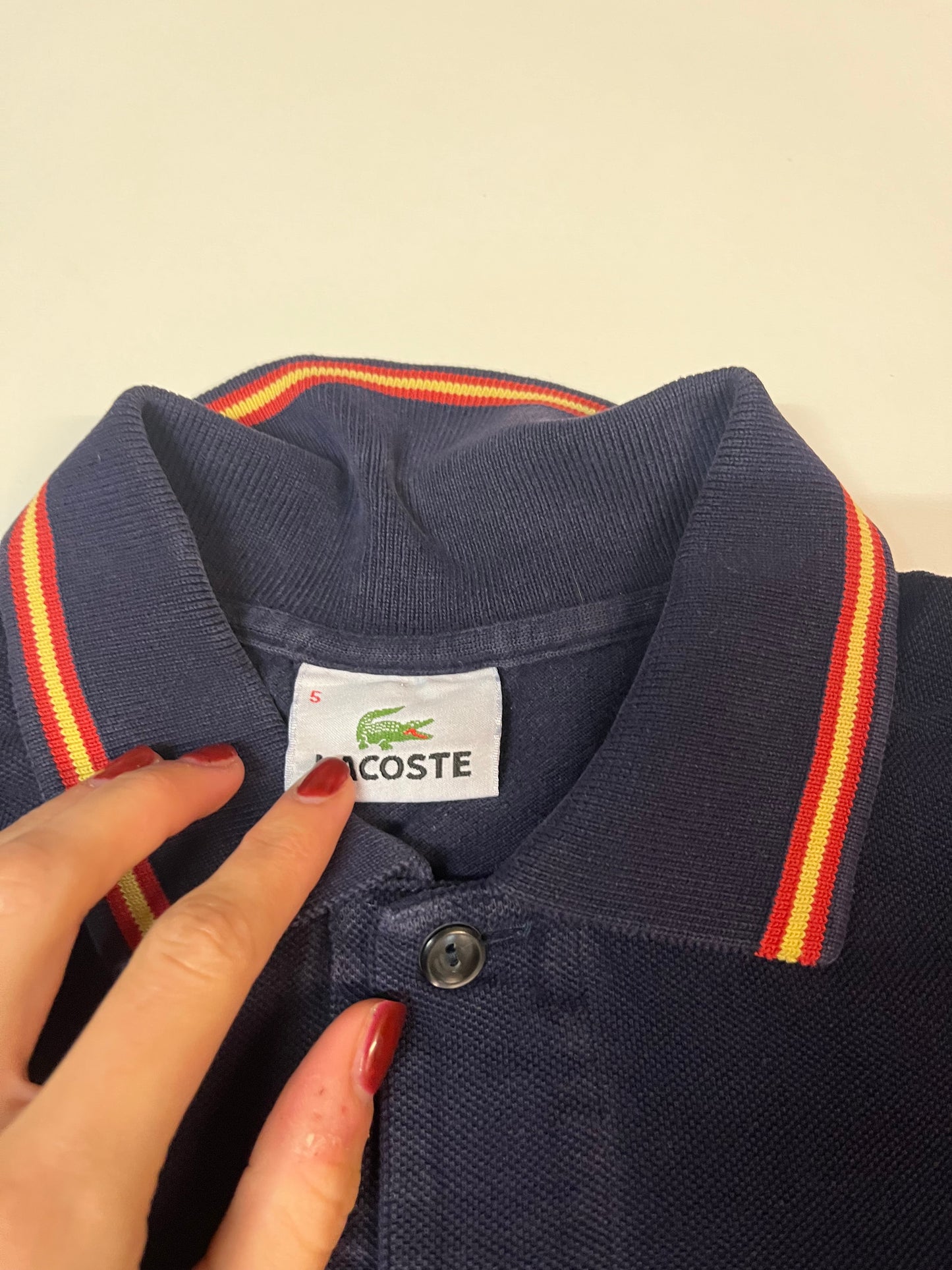 Lacoste Vintage Poloshirt Navy M 4801