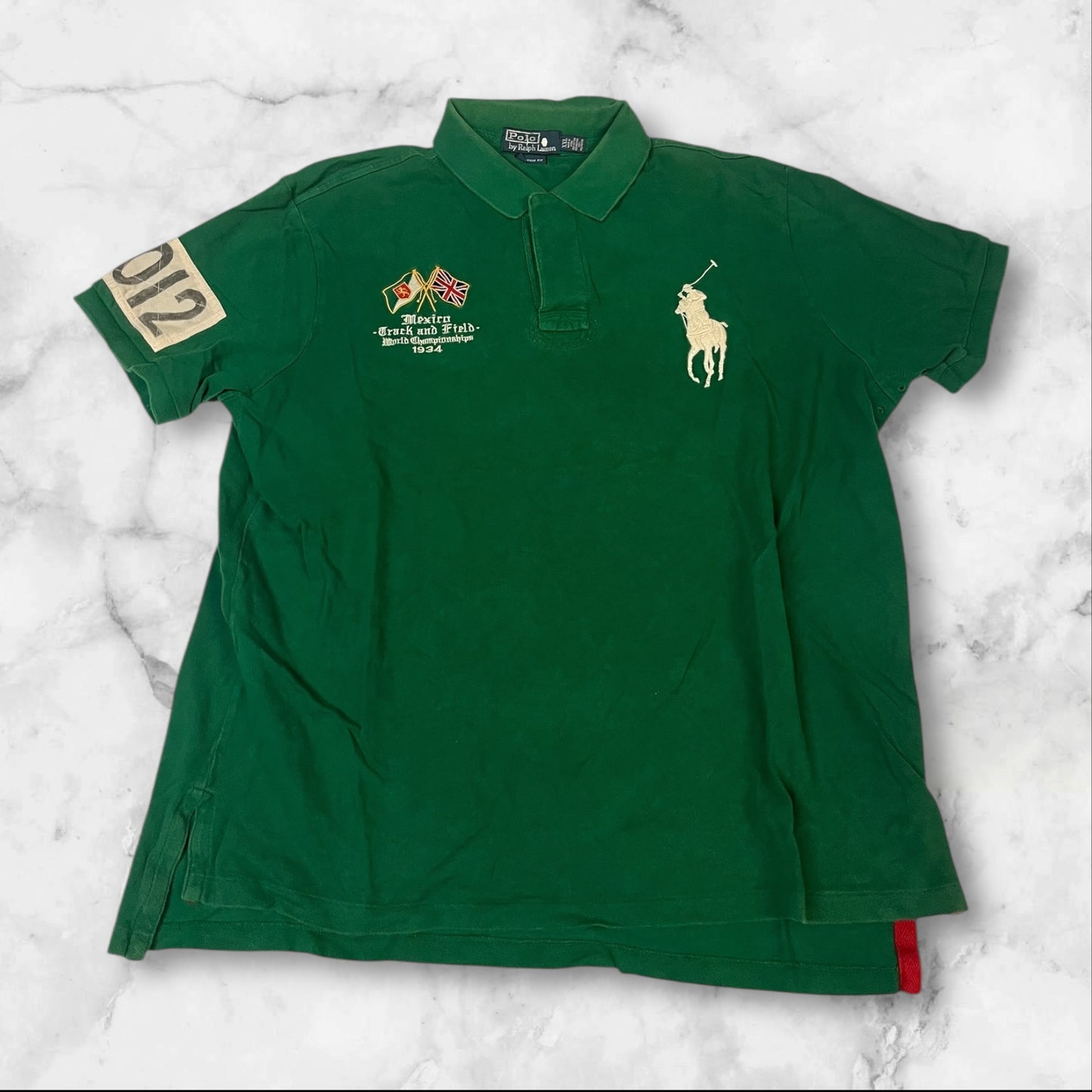Polo Ralph Lauren Vintage Poloshirt Xxl 4929