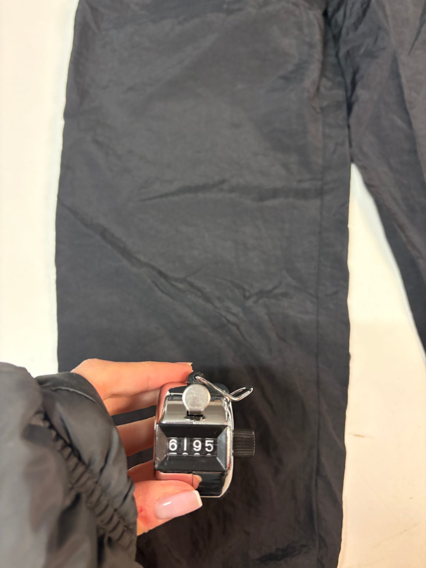 Nike Vintage Trackpants M Full Black Baggy 6195