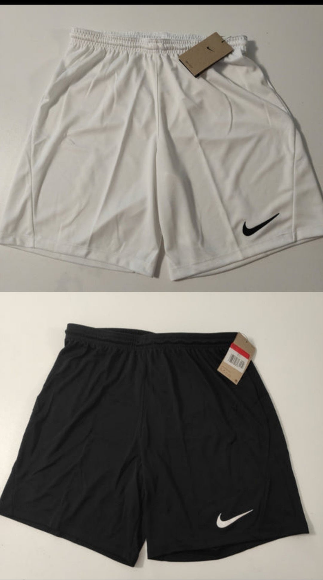 Black and white nike shorts online