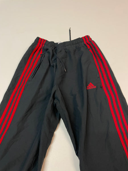 Adidas Vintage Trackpants Baggy Nylon Stoff aus Regenjacke S 431