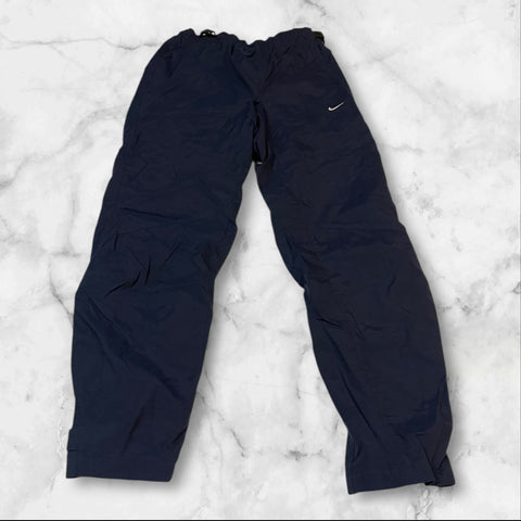 Nike Vintage Trackpants Baggy Nylon Stoff aus Regenjacke M 263