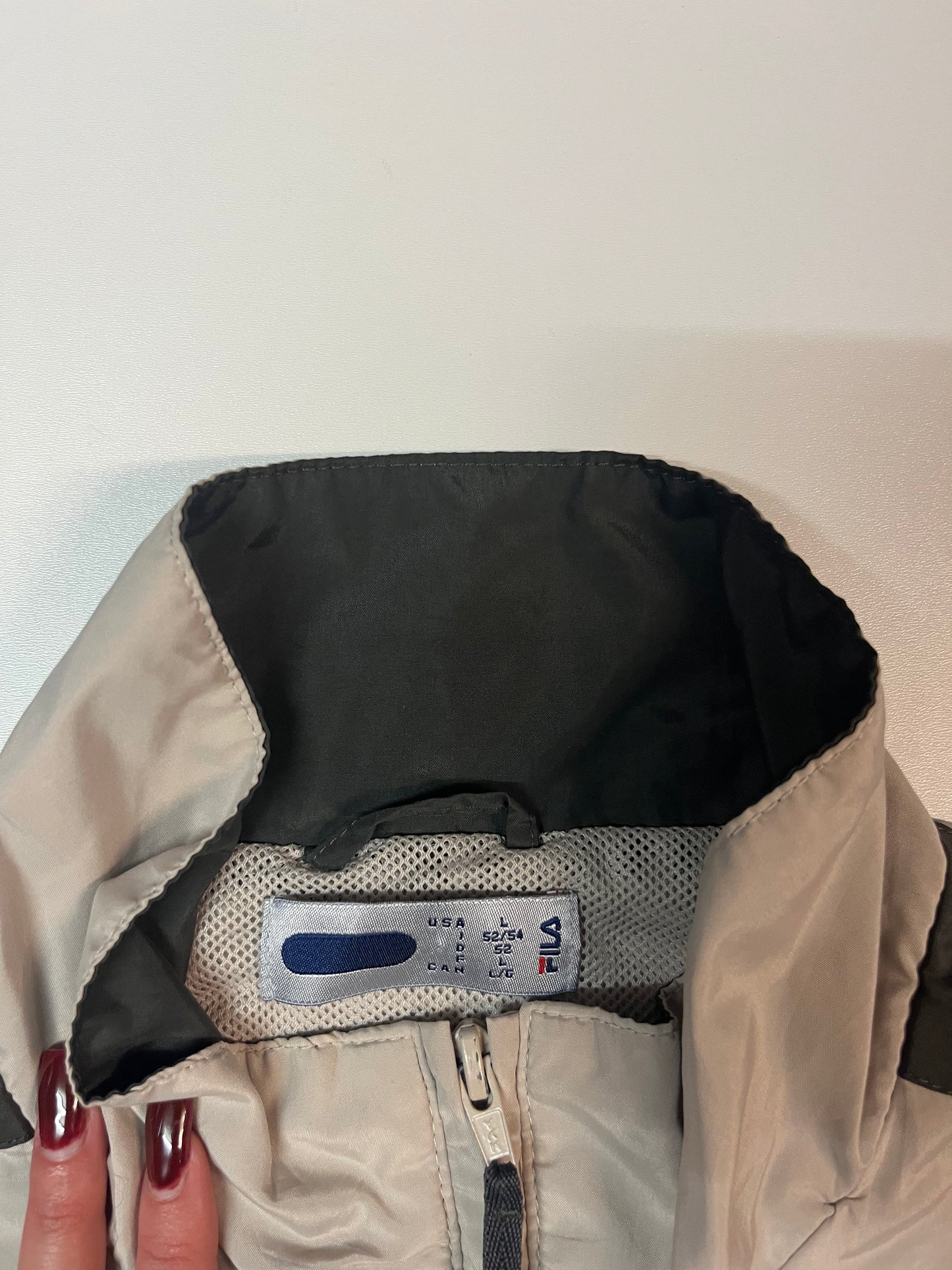 Vintage Fila Trainingsjacke L fit XL beige 5076