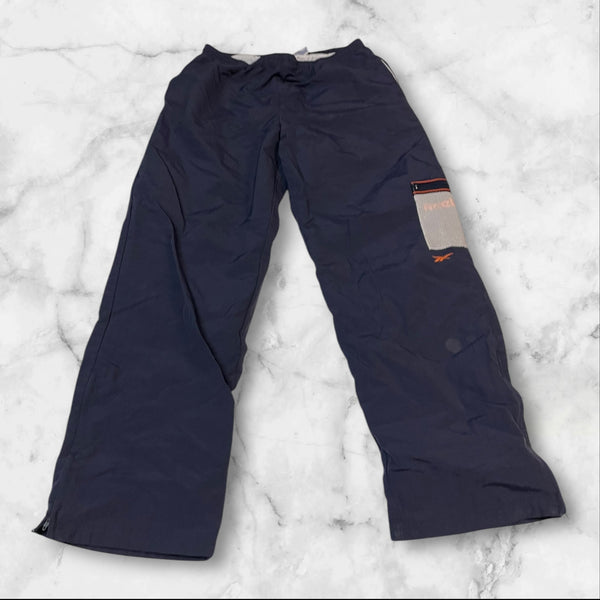 Reebok Vintage Trackpants Baggy Nylon Stoff aus Regenjacke M-L 272