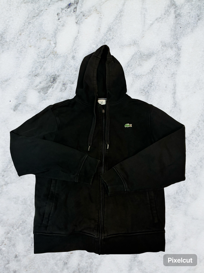 Vintage Lacoste Hoodie M fit S schwarz 6092