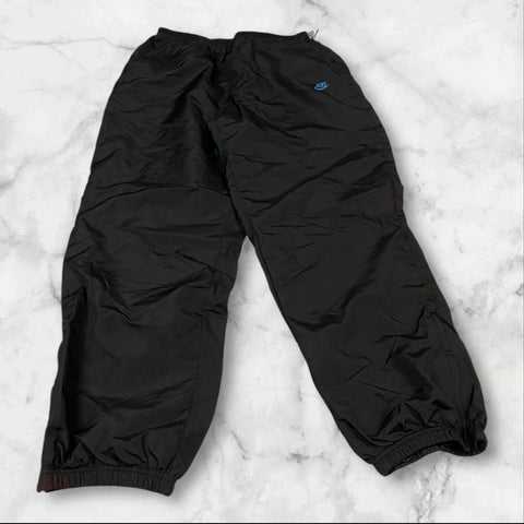 Nike Vintage Trackpants Baggy Nylon Stoff aus Regenjacke L 175
