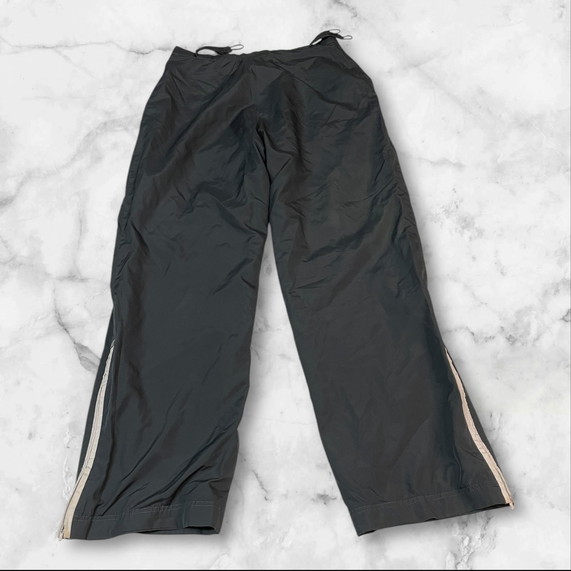 Nike Vintage Trackpants Baggy Nylon Stoff aus Regenjacke L 265