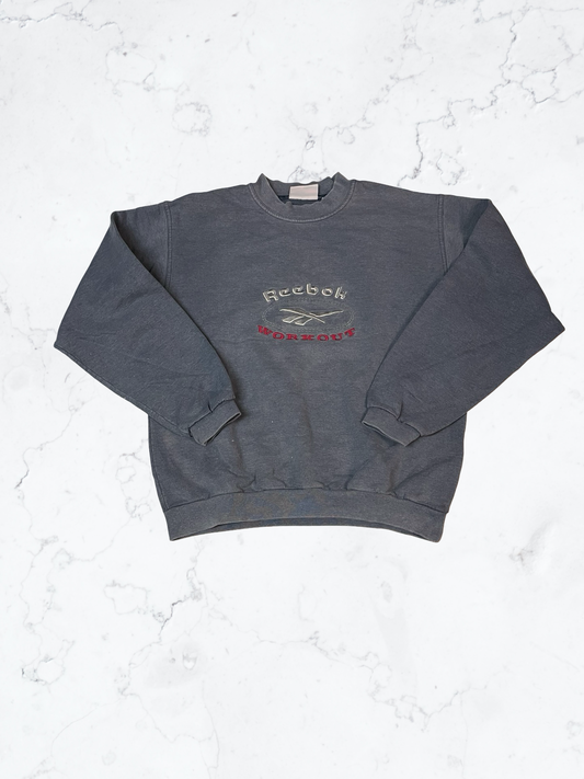 Reebok Vintage Sweatshirt Gestickt M 5898