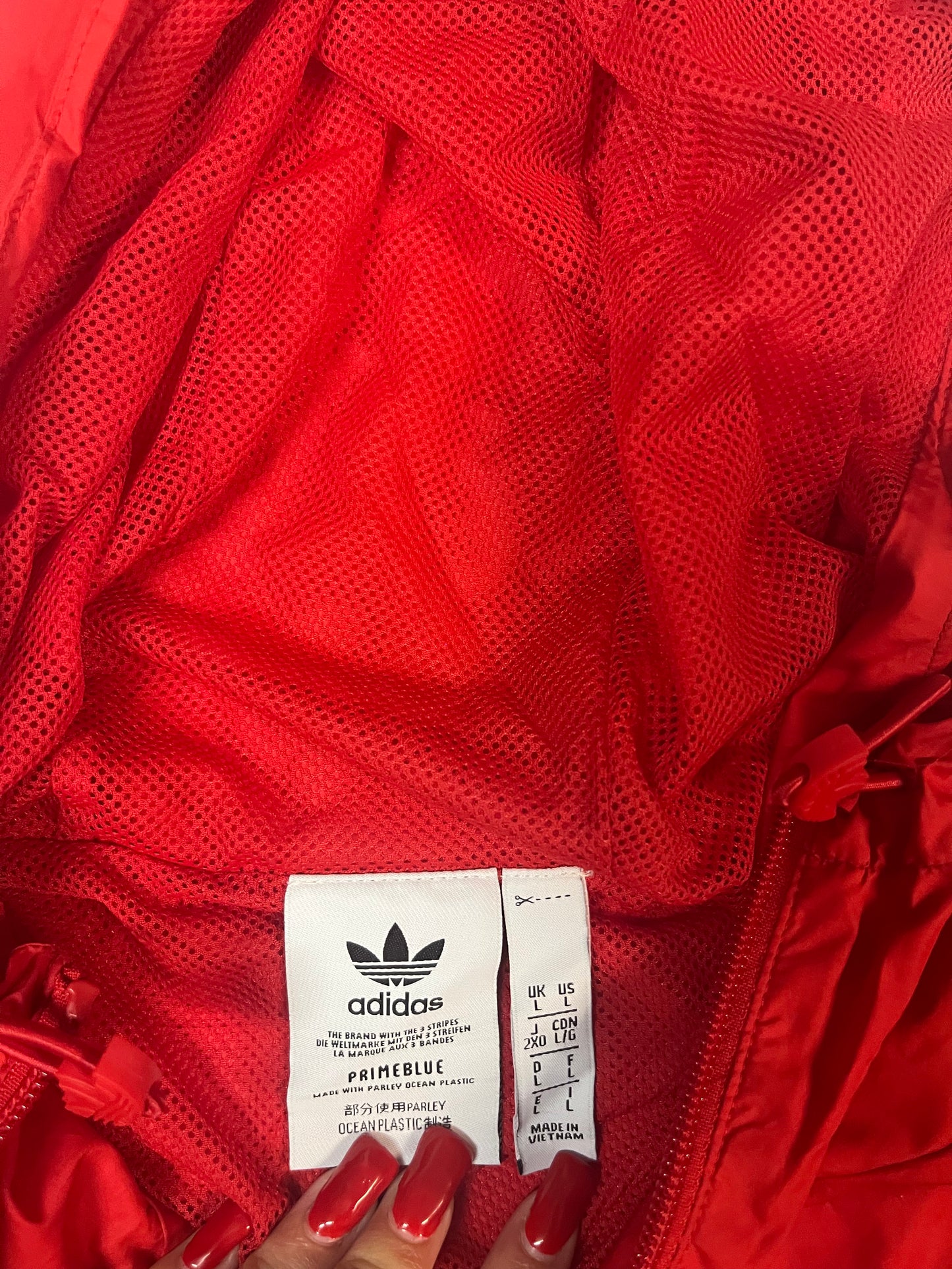 Vintage Adidas Regenjacke L 4391
