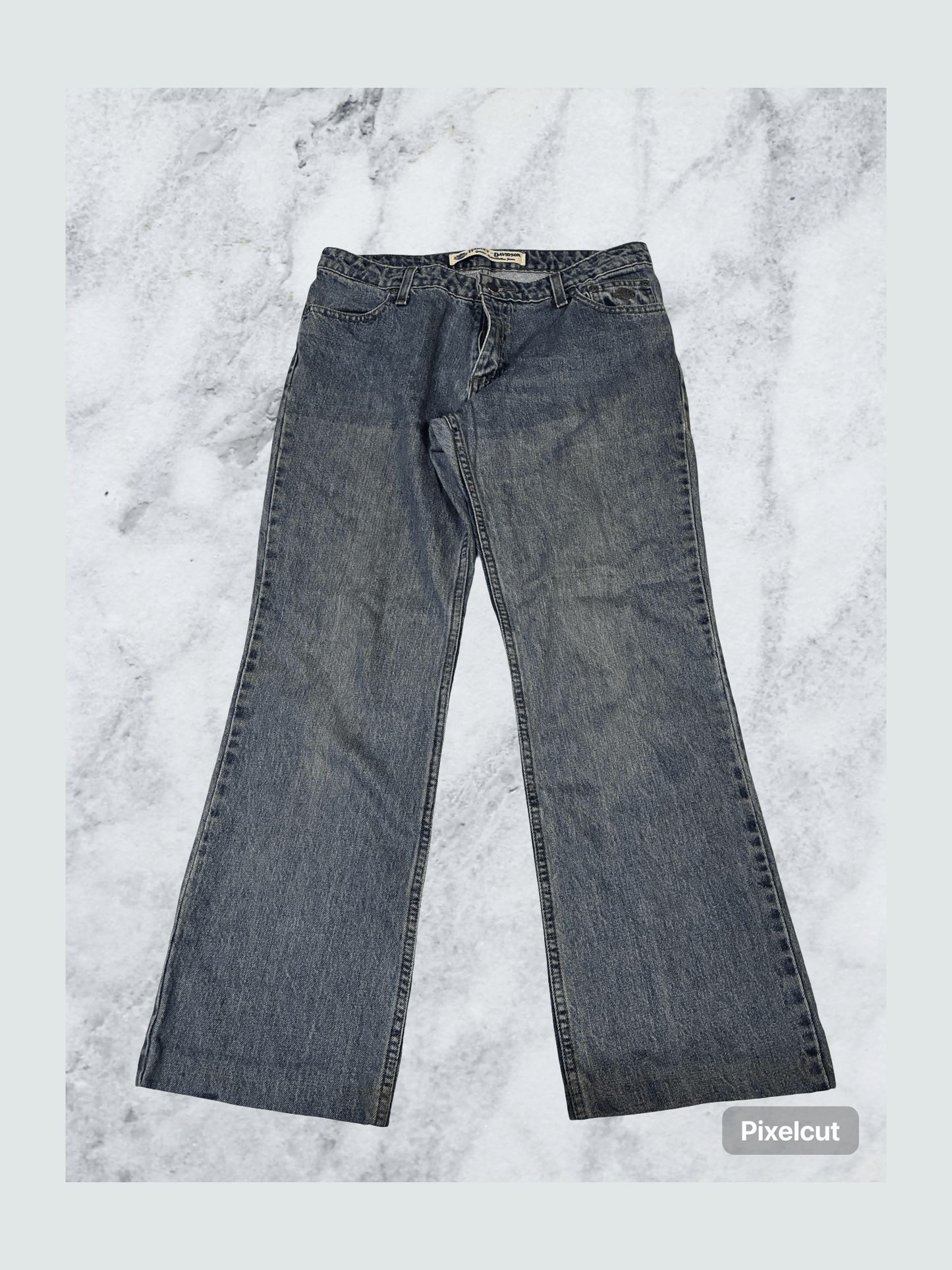 Vintage Harley Davidson Jeans gekürzt S 6262
