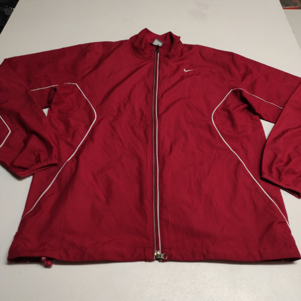 Nike Trackjacket Vintage Reflective L Nylon Stoff aus Regenjacke #7676