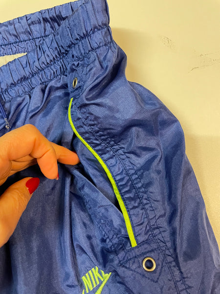 Nike Vintage Trackpants Baggy Nylon Stoff aus Regenjacke XL 247
