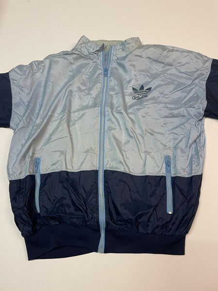 Adidas Vintage Trackjacket Nylon Stoff aus Regenjacke L-XL 9860