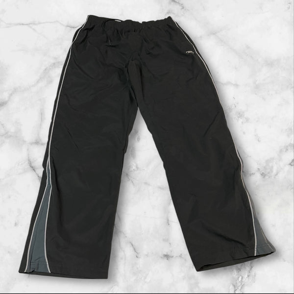 Reebok Vintage Trackpants Baggy Nylon Stoff aus Regenjacke L 82