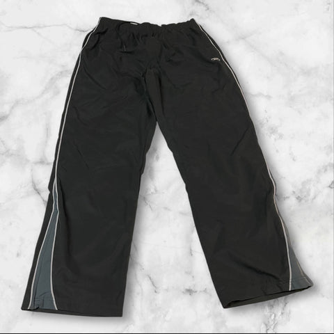 Reebok Vintage Trackpants Baggy Nylon Stoff aus Regenjacke L 82