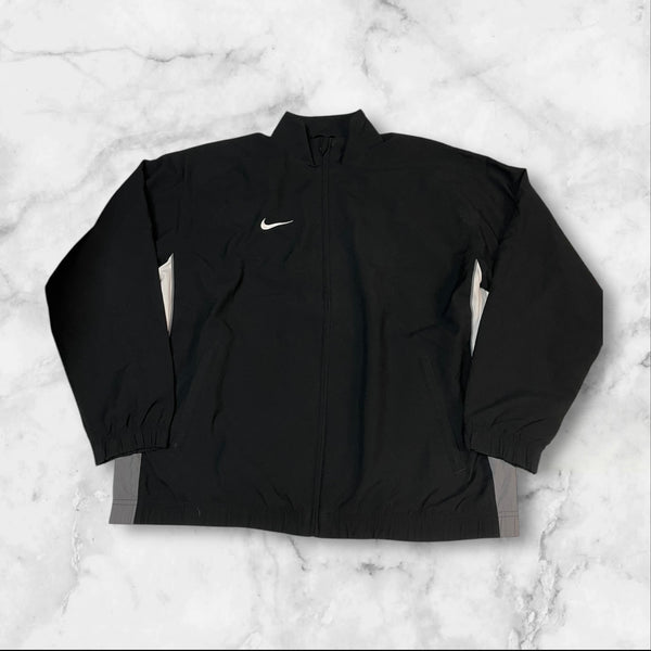 Nike Vintage Trackjacket Nylon Stoff aus Regenjacke L 9465