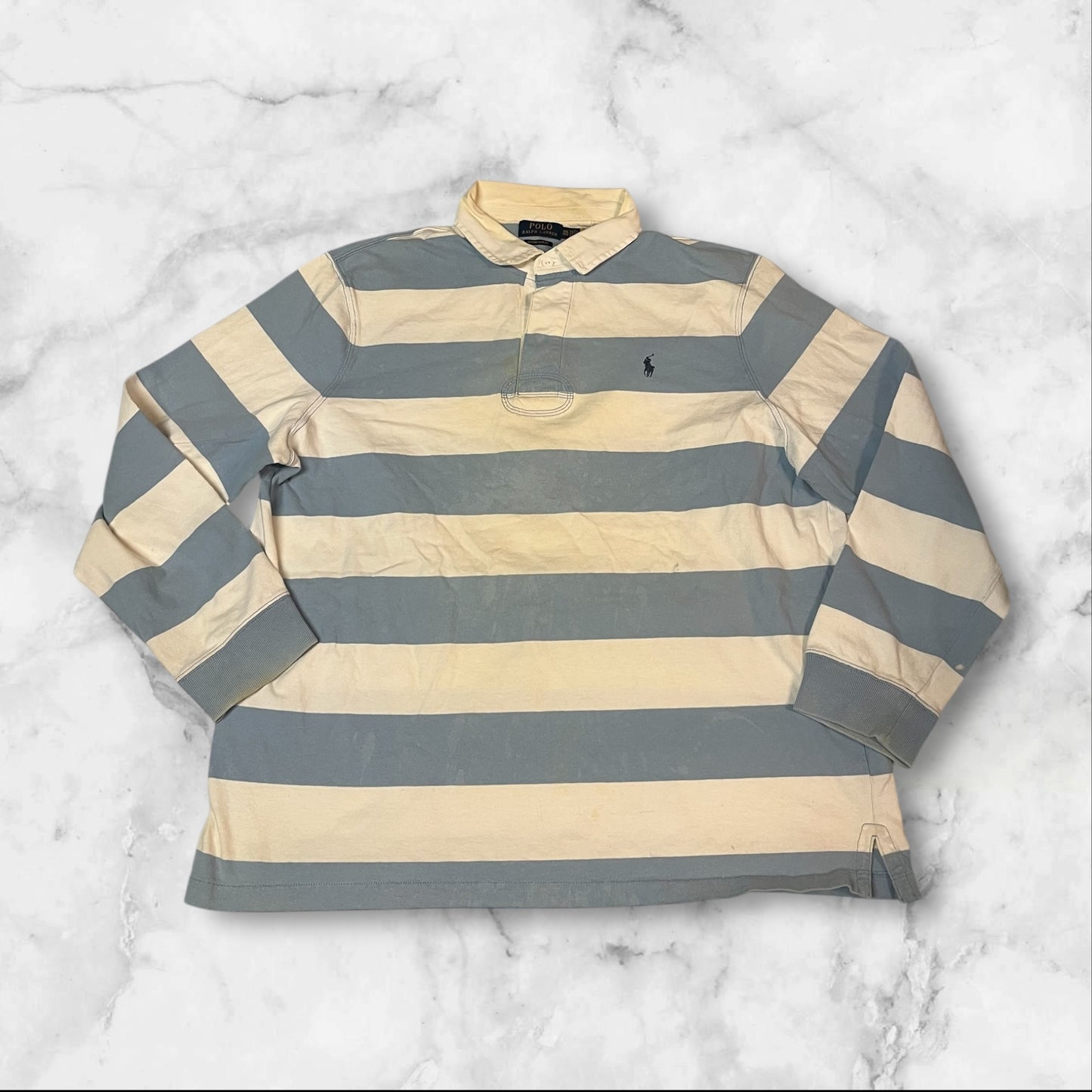 Polo Ralph Lauren Vintage Pullover babyblau Xxl 4806