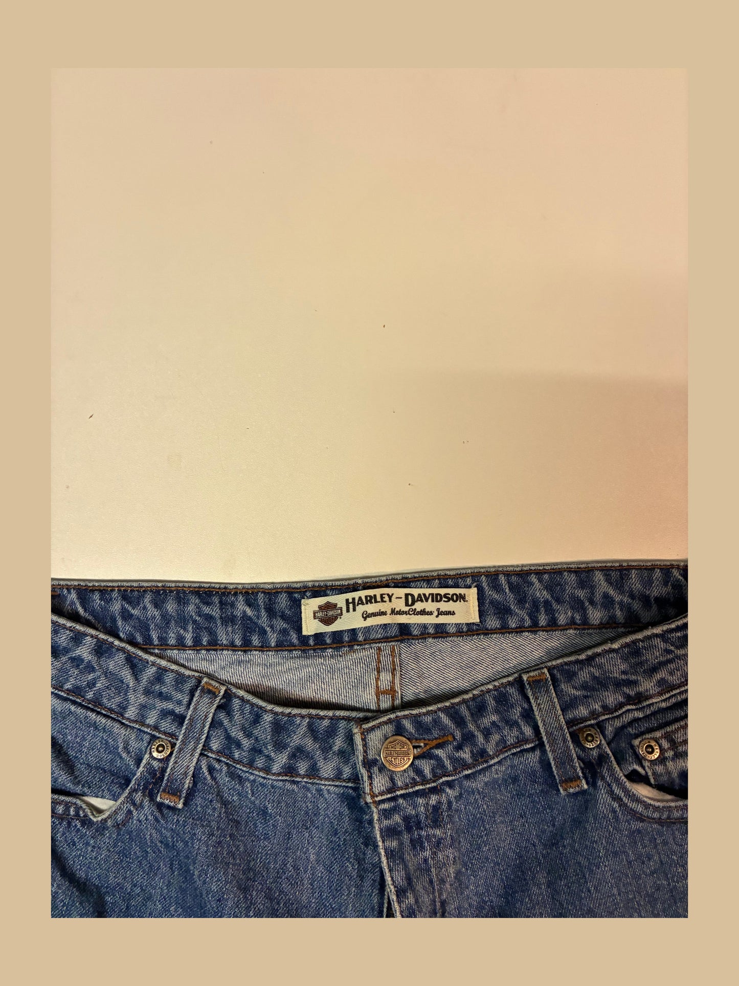 Vintage Harley Davidson Jeans gekürzt S 6262