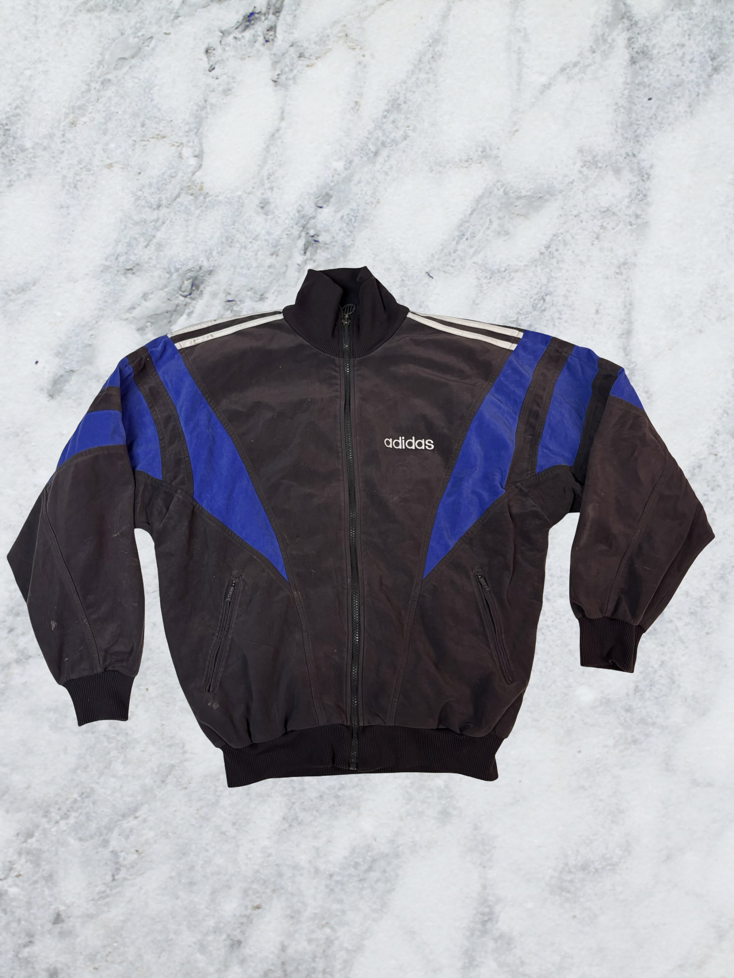 Adidas Vintage Trackjacket Stoff aus Samt M 5830