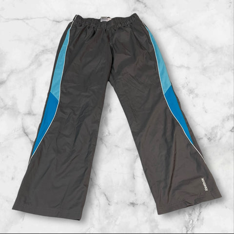 Reebok Vintage Trackpants Baggy Nylon Stoff aus Regenjacke M 249