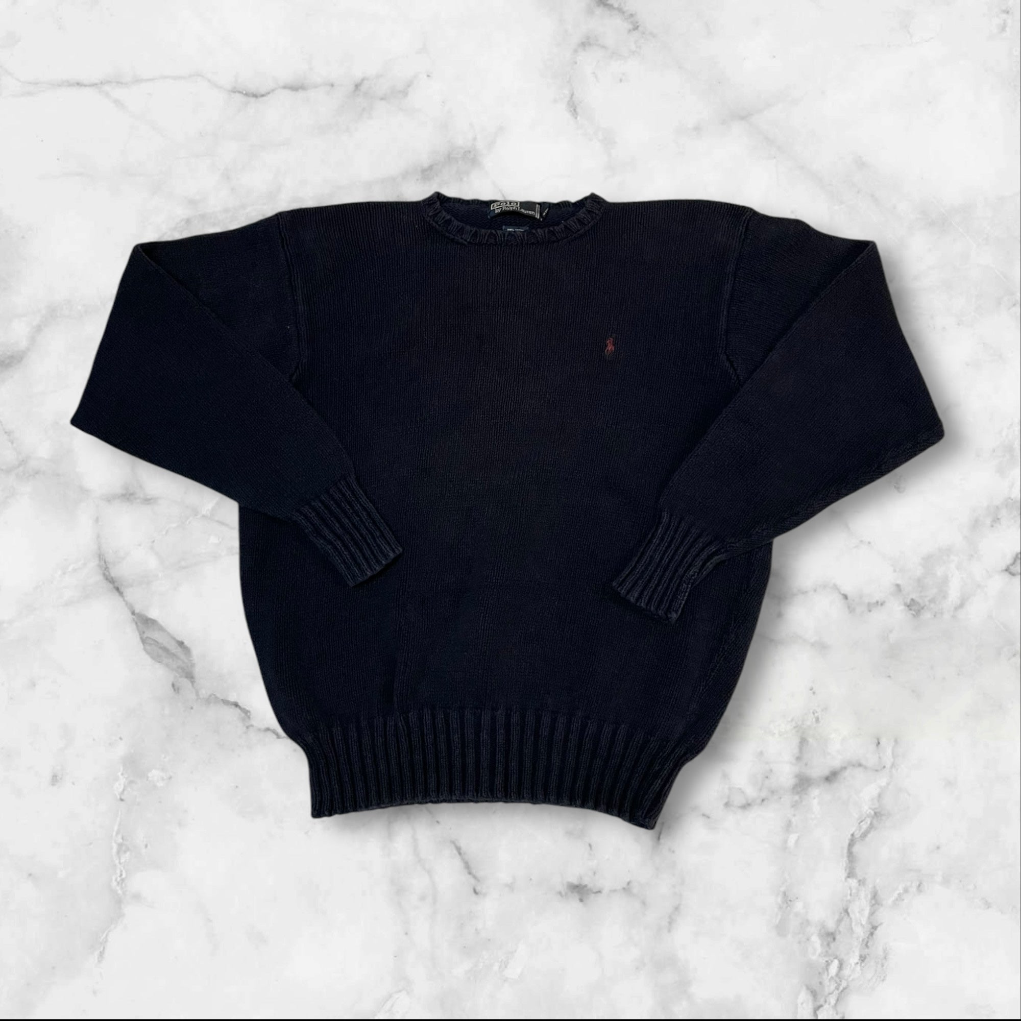 Ralph Lauren Vintage Pullover Navy #9062 Gr L