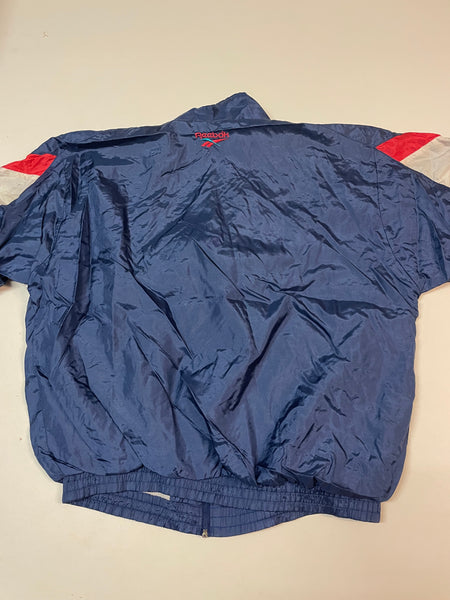 Reebok Vintage Trackjacket Nylon Stoff aus Regenjacke M 9652