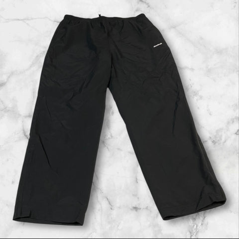 Reebok Vintage Trackpants Baggy Nylon Stoff aus Regenjacke L 428