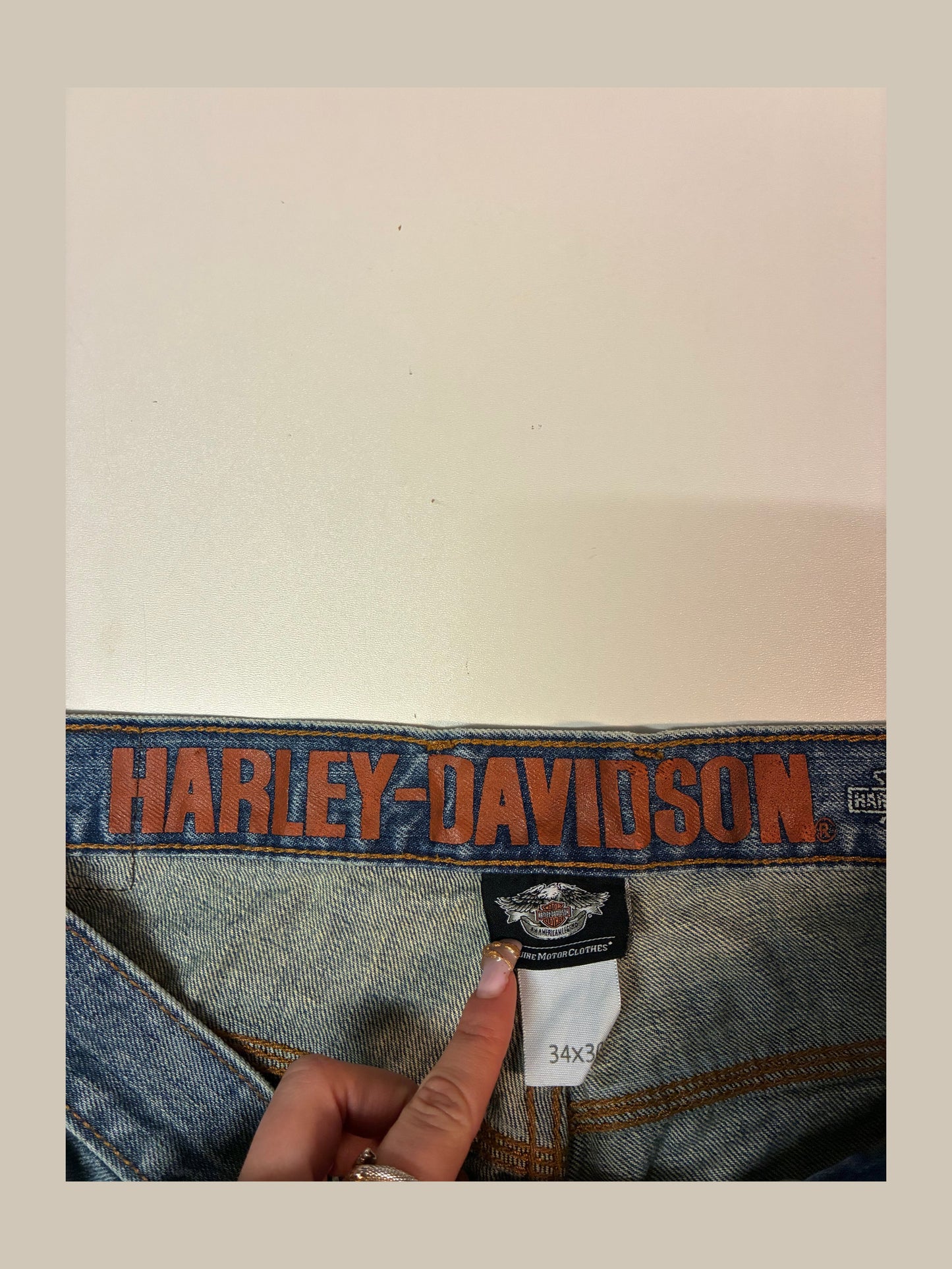 Vintage Harley Davidson Jeans baggy 34/30 fit S 6256