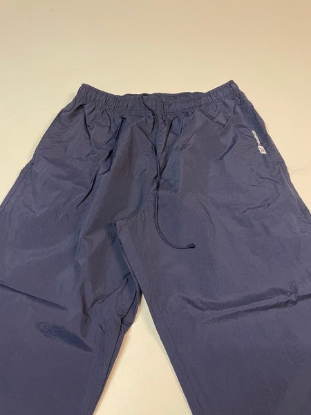 Reebok Vintage Trackpants Baggy Nylon Stoff aus Regenjacke M 442