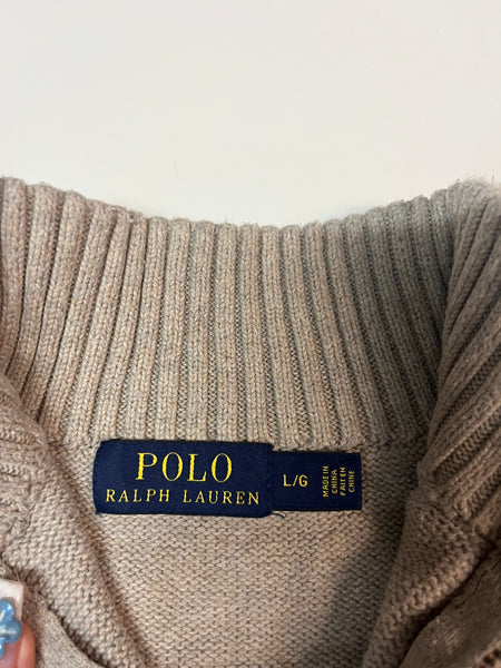 Vintage Polo Ralph Lauren Pullover Heavy Cotton L fit M 731