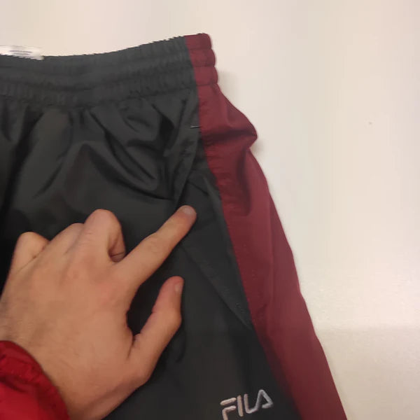 Fila Trackpants Vintage Nylon Stoff aus Regenjacke L (XXL fit L) 291