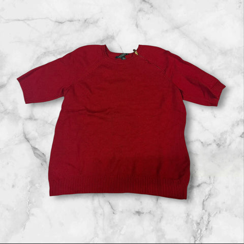 Vintage Polo Ralph Lauren kurzarm Pullover XL fit S Damen 2139