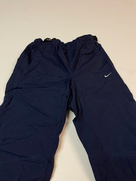 Nike Vintage Trackpants Baggy Nylon Stoff aus Regenjacke M 263