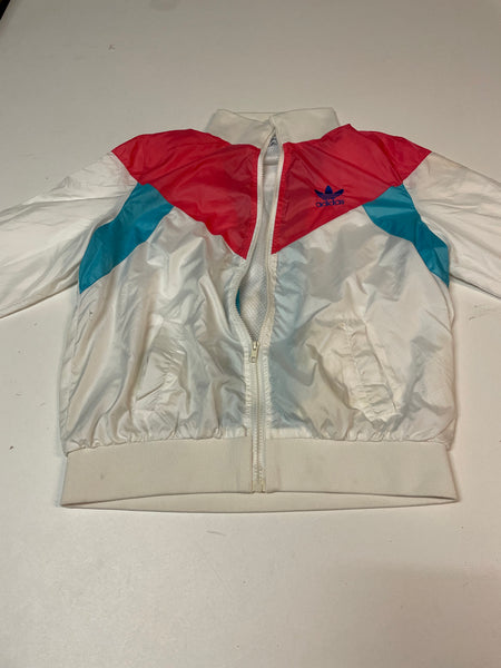 Adidas Vintage Trackjacket Nylon Stoff aus Regenjacke S 440