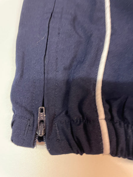 Reebok Vintage Trackpants Baggy Nylon Stoff aus Regenjacke L 448