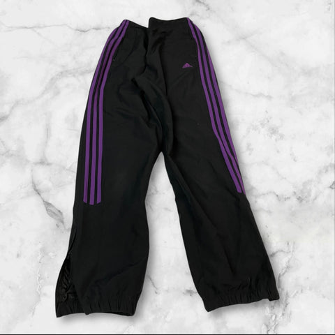 Adidas Vintage Trackpants Baggy Nylon Stoff aus Regenjacke S 849