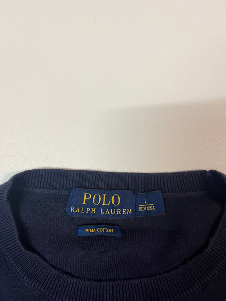 Vintage Polo Ralph Lauren Pullover Navy L fit S 722