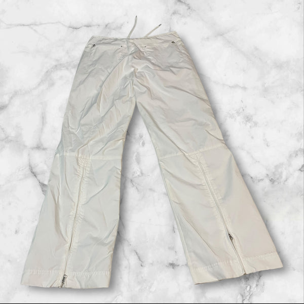 Nike Vintage Trackpants Baggy Nylon Stoff aus Regenjacke S 269