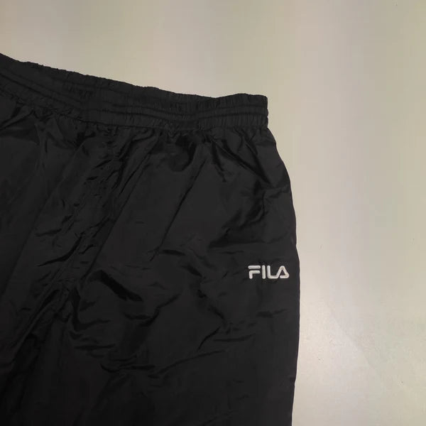 Fila Trackpants Vintage Baggy XL Nylon Stoff aus Regenjacke 301