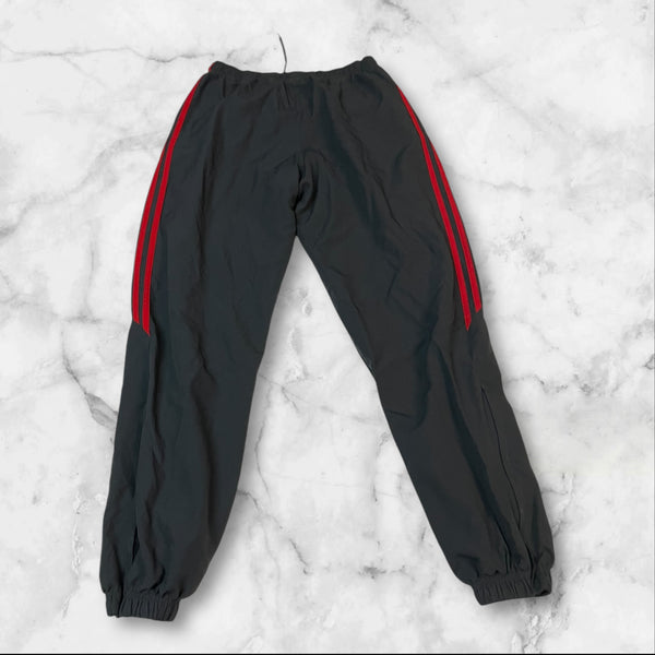Adidas Vintage Trackpants Baggy Nylon Stoff aus Regenjacke S 431