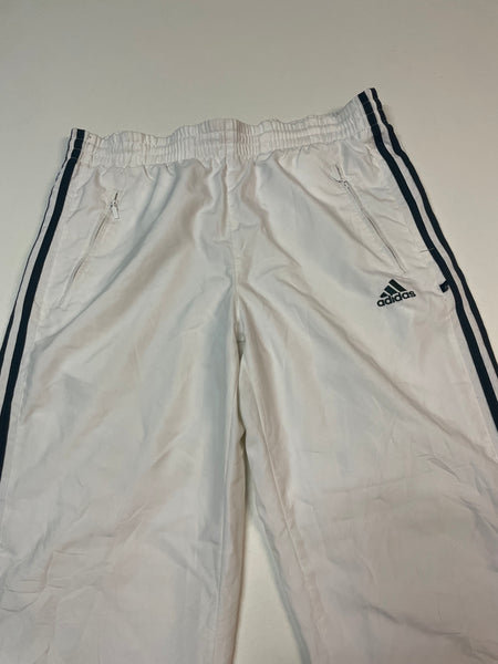 Adidas Vintage Trackpants Baggy Nylon Stoff aus Regenjacke L 9664