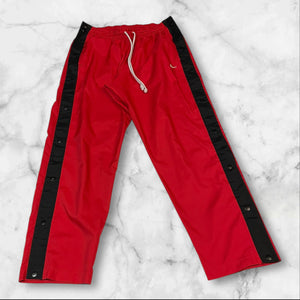 Nike Vintage Trackpants Baggy Nylon Stoff aus Regenjacke L 347