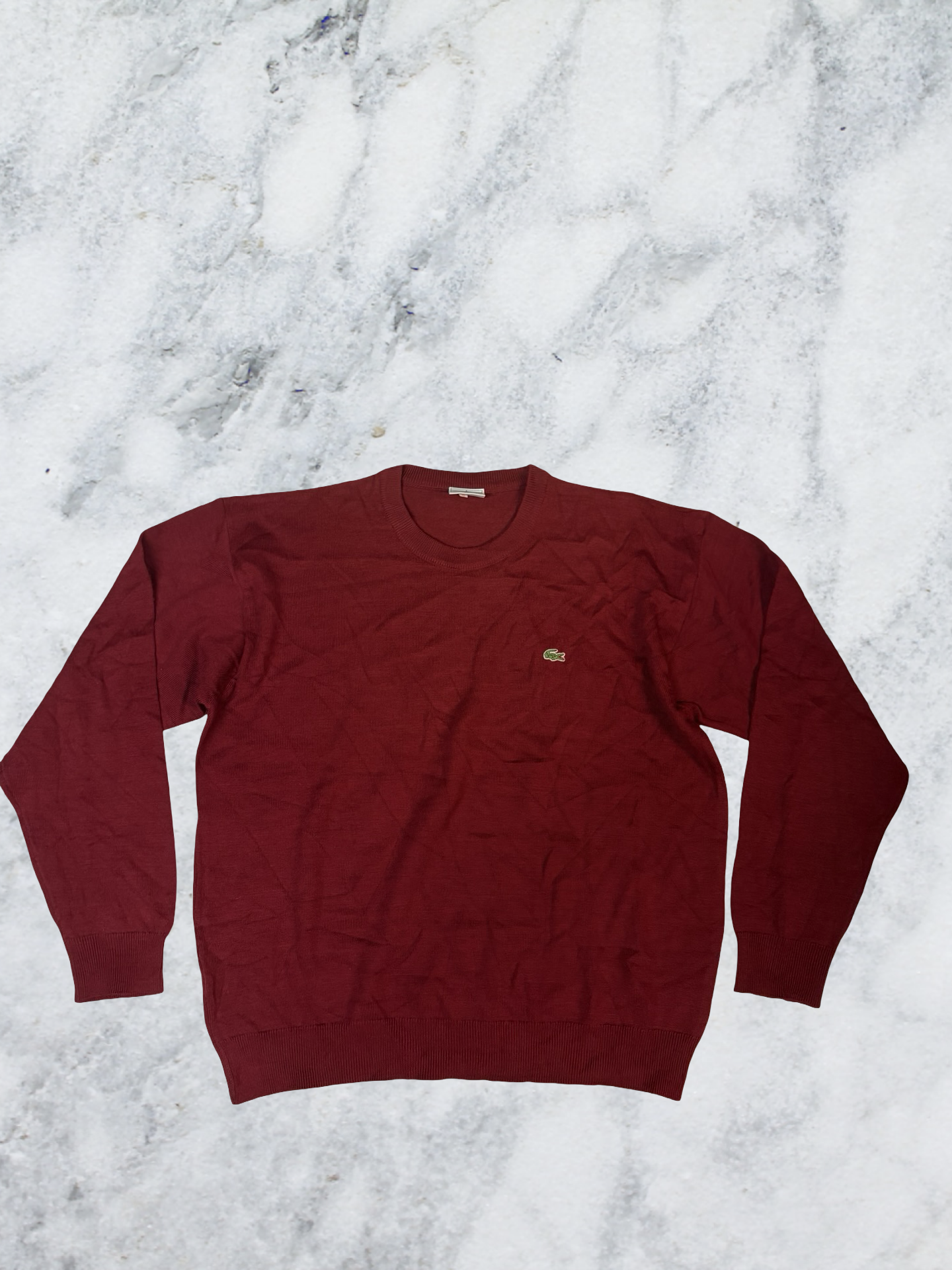 Lacoste Vintage Pullover L-xl 50% Wolle 5870