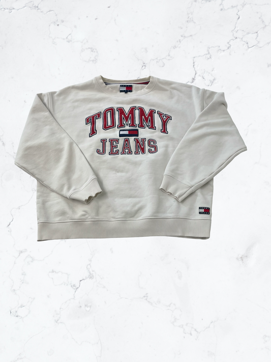 Tommy Hilfiger Vintage Sweatshirt gestickt XL 6601