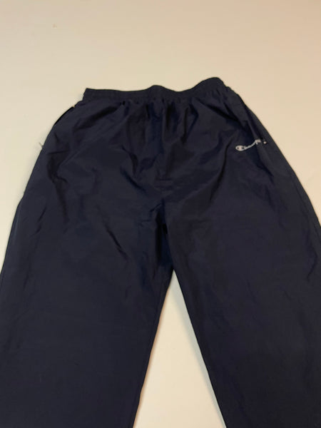 Champion Vintage Trackpants Baggy Nylon Stoff aus Regenjacke L 8929