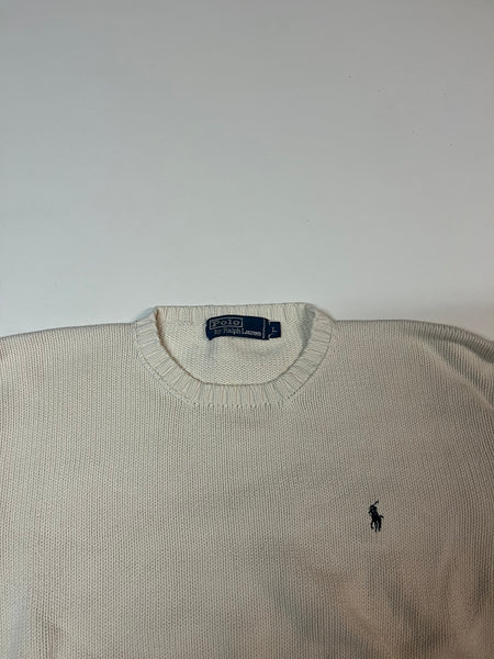 Vintage Polo Ralph Lauren Pullover Heavy Cotton L fit M 734